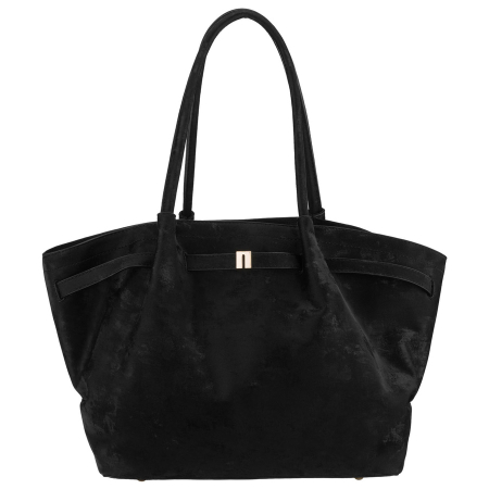 Geantă mare de damă, neagră, din piele ecologică - Peterson PTR-PTN TOR-ALE-25 BLACK [1]