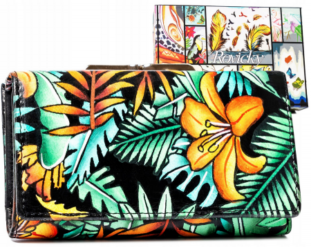  Wallets & Money Clips - Portofel dama din piele naturala Rovicky PTR-R-N55020-ART-20-7200