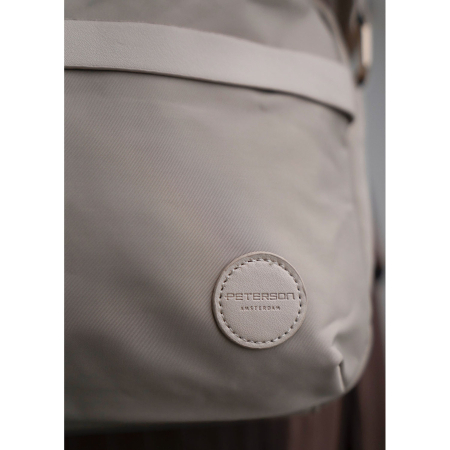 Geantă de damă bej din nylon, cu un singur compartiment, închidere cu fermoar - Peterson PTR-PTN JN-13-0245 BEIGE [10]