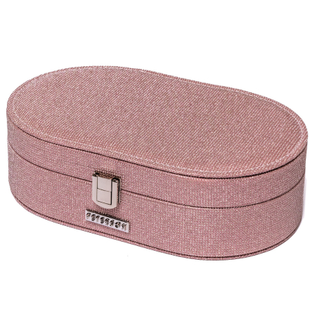 Cutie de bijuterii de culoarea somonului cu închidere cu zăvor - Peterson PTR-PTN SZK-12-5981 ROSE [5]