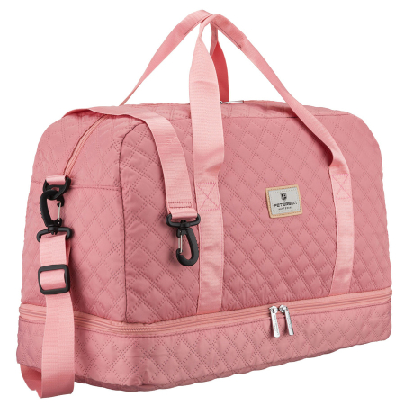  Duffel Bags - Geantă de antrenament roz, cu două compartimente, din poliester - Peterson PTR-PTN PIK-01-8540 PINK