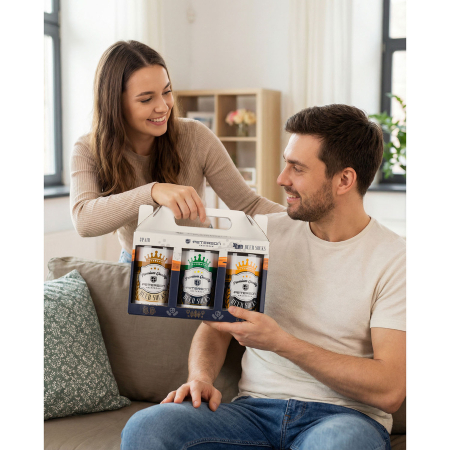 Set de șosete bărbătești cu diverse modele de bere, mărimi 38-45 - Peterson PTR-PTN SML-S3W-BE-38-44 [24]