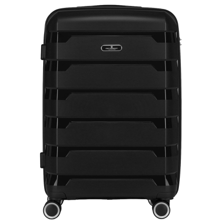 Valiză mare din polipropilenă, neagră, cu roți pivotante și încuietoare cu combinație - Peterson PTR-PTN HPP-01-W-L-1785 [5]