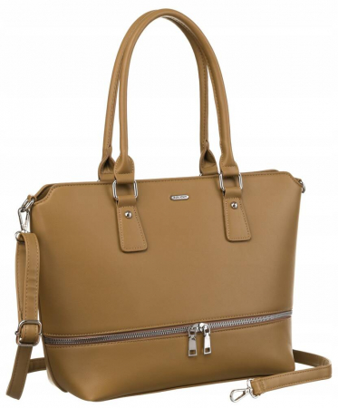 Genti Office - Geanta shopper de dama eleganta din piele ecologica cu curea detasabila - Rovicky PTR-R-072-04-0379 BE