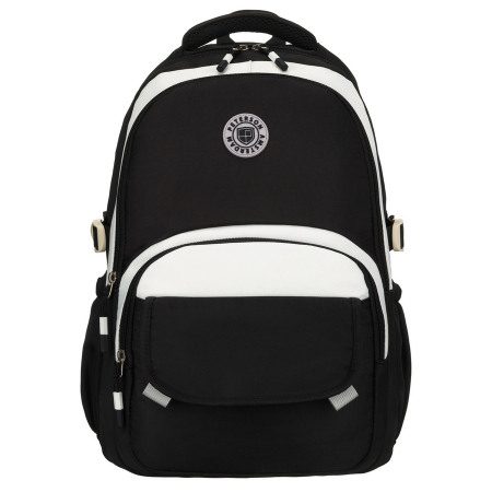 Rucsac școlar pentru copii din poliester, negru, cu compartiment pentru laptop, rezistent la umezeală - Peterson PTR-PTN 8592-1365 BLACK [1]