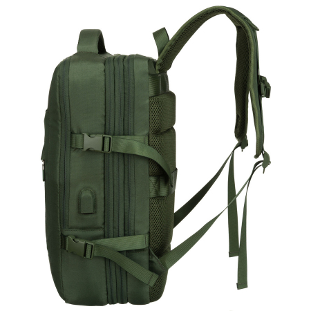 Rucsac de călătorie verde cu spațiu pentru laptop și port USB - Peterson PTR-PTN 24421-5111 GREEN [5]