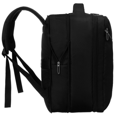 Rucsac de călătorie negru din poliester, perfect pentru bagajul de mână - Peterson PTR-PTN BOCIAN-6408 BLAC [4]