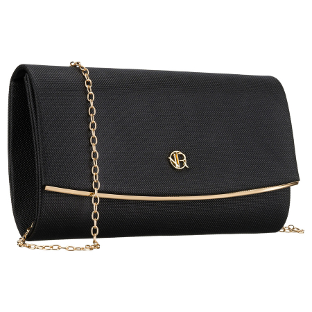 Geantă de damă neagră, elegantă, din material sintetic - Rovicky R-XS028-2-0627 BLACK [0]