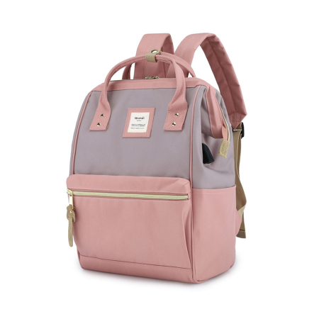 Import - Rucsac elegant pentru laptop Himawari roz cu port USB PTR-9001-12(1)