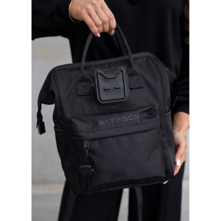 Rucsac de damă cu compartiment pentru laptop, fabricat din poliester negru - Peterson [11]