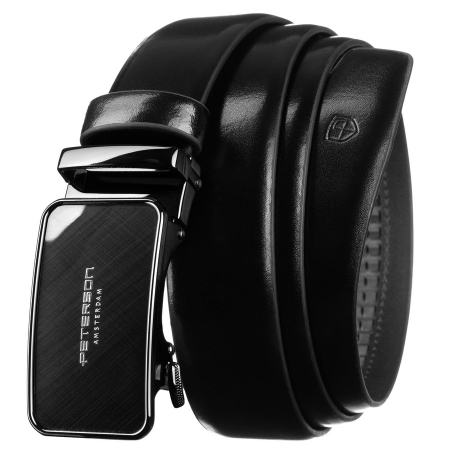  Belts - Curea din piele naturala pentru barbati Peterson PTR-PTN A013 BLACK