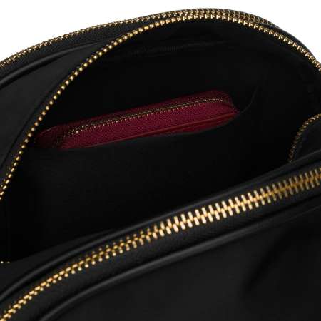 Geantă de damă din nylon, neagră, cu un singur compartiment și șase buzunare - Peterson PTR-PTN JN-15-0337 BLACK [13]