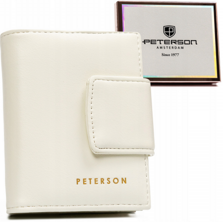 Portofele Dama - Portofel dama din piele Peterson PTR-PTN 42329-F8 WH
