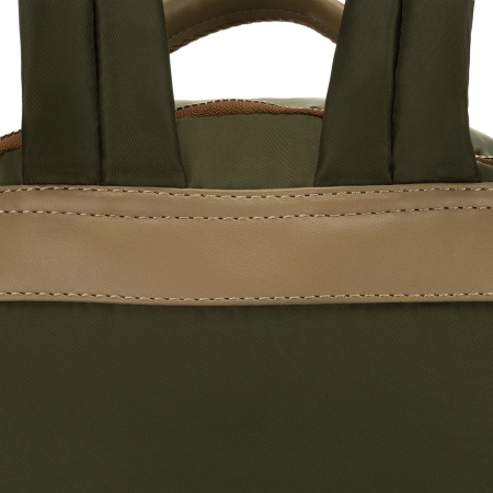 Rucsac verde, urban, pentru femei, din poliester, cu fermoare - Peterson PTR-PTN JN-11-0177 GREEN [15]