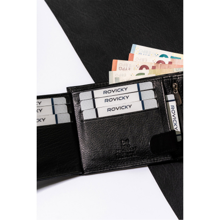 Portofel clasic bărbătesc pentru carduri și documente cu RFID - Always Wild N992-P-CCD-2-2719 BL [9]