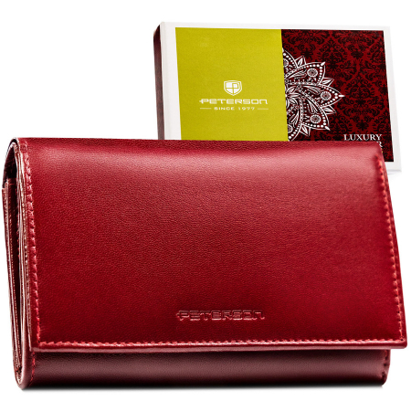 Portofele Dama - Portofel din piele naturala pentru femei Peterson PTR-PTN RD-22-NGV-9653 B