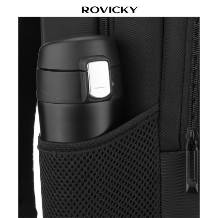 Rucsac de călătorie mare, din poliester negru, perfect pentru bagajul de mână - Rovicky PTR-R-BHX-05-1020 BLACK [6]