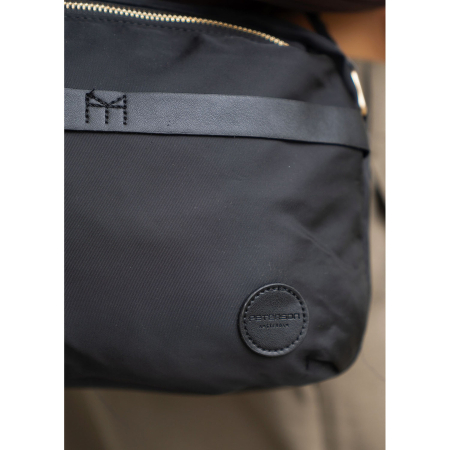 Geantă de damă din nylon negru, cu un singur compartiment, închidere cu fermoar - Peterson PTR-PTN JN-13-0252 BLACK [16]