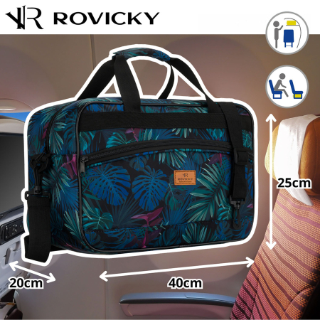 Geantă de călătorie cu curea atașabilă și buzunar exterior cu fermoar - Rovicky PTR-R-TL15608-8893 17 [12]
