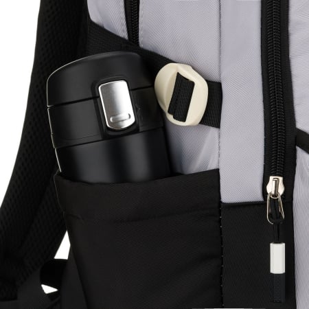 Rucsac școlar gri și negru din poliester cu husă suplimentară - Peterson PTR-PTN 8610-1334 GRAY [15]