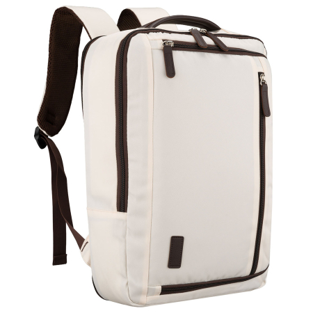 Rucsacuri - Rucsac de cabină bej din poliester cu port USB - Peterson