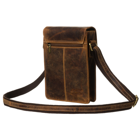 Geantă elegantă de culoare maro pentru bărbați, din piele naturală, cu un singur compartiment - Peterson PTN 5842-TMH-4862 TA [2]