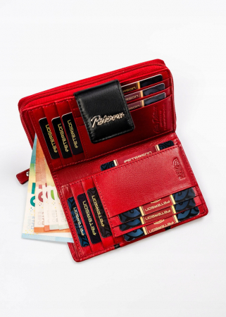 Portofel dama din piele naturala Peterson PTR-PTN KA-28-9665 RED/B [4]