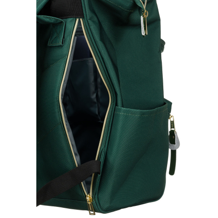 Rucsac de călătorie pentru femei, verde, din poliester, cu compartiment pentru laptop - Peterson PTR-PTN ALFA DARK GREEN [11]