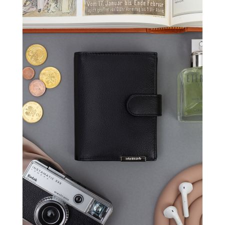 Portofel din piele naturala pentru barbati Cavaldi PTR-N4L-P-PDM-BL BLACK [1]