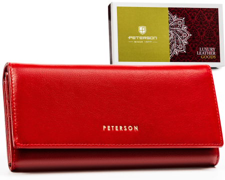  Wallets & Money Clips - Portofel dama din piele naturala Peterson PTR-PTN 72037-SGN-8454 R