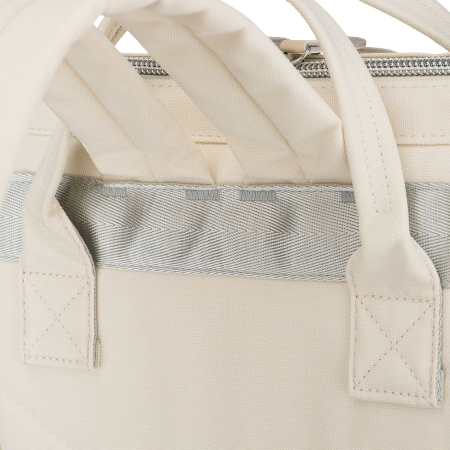 Rucsac ecru pentru femei din poliester cu compartiment pentru laptop și port USB - Peterson PTR-PTN BETA ECRU [15]