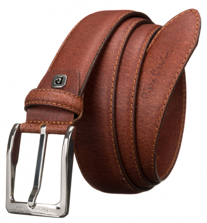 Curea barbati din piele naturala Pierre Cardin 9025 COGNAC [0]