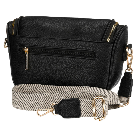 Geantă elegantă de damă din piele ecologică de culoare neagră - Peterson PTR-PTN MIS-04-3612 BLAC [3]