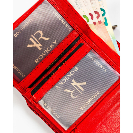 Portofel dama din piele naturala Rovicky PTR-R-D1511-NCD-BL RED [7]