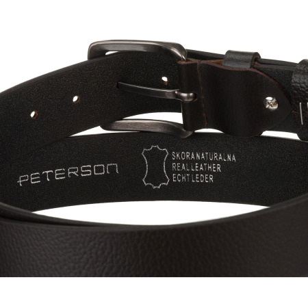 Curea bărbătească clasică maro din piele naturală cu cataramă tradițională - Peterson PTR-PTN LTP-28 [4]