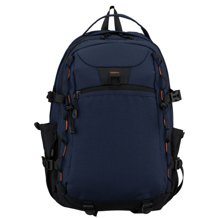 Rucsac de călătorie bleumarin din poliester cu compartiment pentru laptop - Peterson [9]