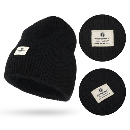 Căciulă beanie de iarnă pentru femei, neagră - Peterson PTR-PTN HAT-10-5486 BLAC [3]