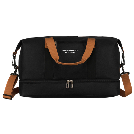 Geantă de călătorie neagră din poliester cu curea de umăr detașabilă - Peterson PTR-PTN 23145-8199 BLACK [1]