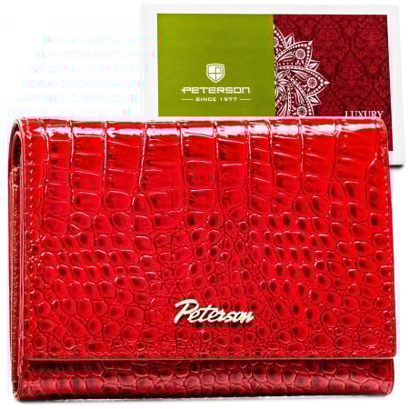 Portofele Dama - Portofel dama din piele naturala Peterson PTR-PTN CR-445-1681 RE