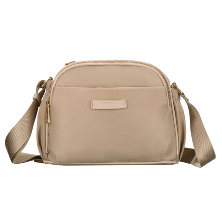 Geantă de damă bej din nailon cu șase buzunare suplimentare - Peterson PTR-PTN JN-15-0320 BEIGE [4]