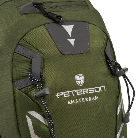 Rucsac de drumeție sport verde aventură cu fluier de salvare - Peterson PTR-PTN JPS-01-8474 GREE [12]