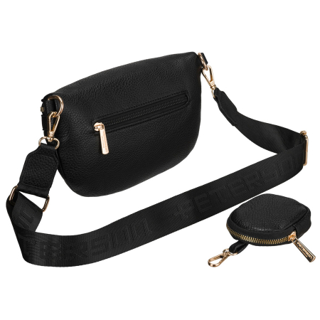 Geantă de damă din piele ecologică de culoare neagră - Peterson PTR-PTN MIS-17-5409-BLAC [3]