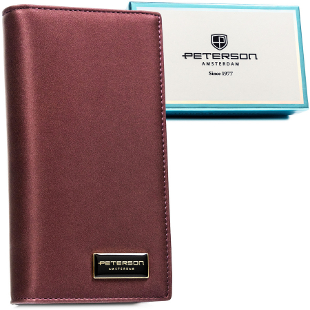 Portofele Dama - Portofel din piele pentru femei Peterson PTR-PTN PS1431-HNL PURPL