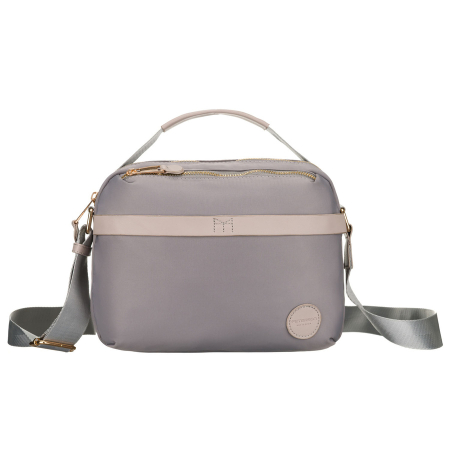 Geantă de damă gri din nailon cu închidere cu fermoar - Peterson PTR-PTN JN-13-0269 GRAY [4]