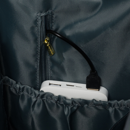 Rucsac de călătorie pentru femei, verde, din poliester, cu compartiment pentru laptop - Peterson PTR-PTN ALFA DARK GREEN [13]