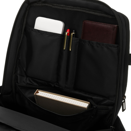 Rucsac de călătorie negru din poliester cu spațiu pentru laptop - Peterson PTR-PTN HY241-6867 BLACK [25]