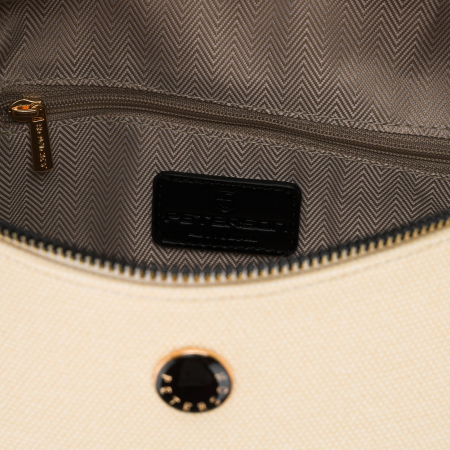 Geantă elegantă de damă din piele ecologică tip borseta - Peterson PTR-PTN MIS-07-2027 ECRU [5]