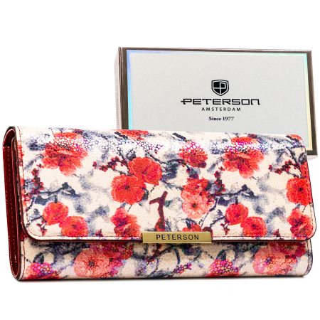 Portofel din piele pentru femei Peterson PTR-PTN 006-BKY-9174 WHI [1]