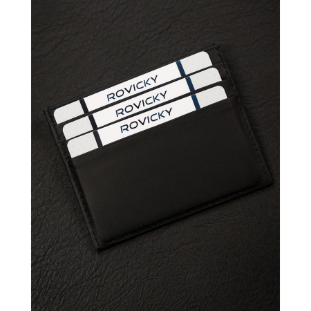 Husă din piele pentru carduri și documente în negru PTR-CC323-ACL-1237 BLACK [3]