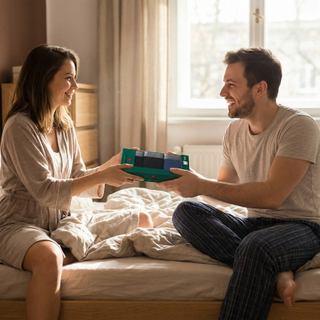 Set boxer bărbătesc din bumbac, mărime M, negru, bleumarin - Peterson PTR-PTN MY-3-B01M-BL-NV [15]